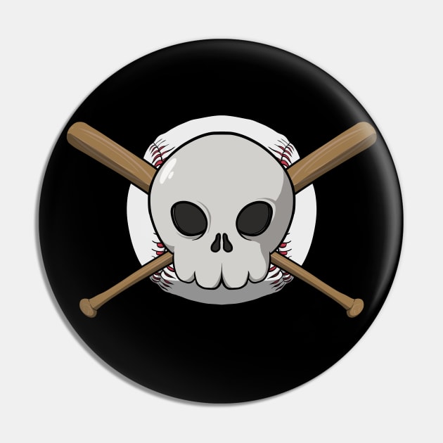 Baseball crew Jolly roger pirate flag (no caption) Pin by RampArt