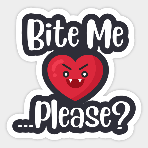 Bite me Sticker for Sale by Shlepprock