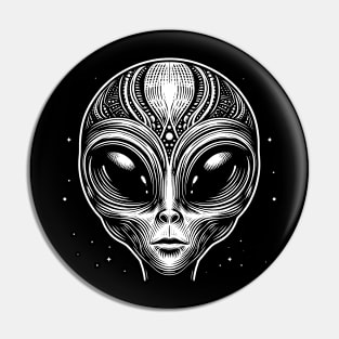 Cosmic Entity - Alien Art T-Shirt Pin