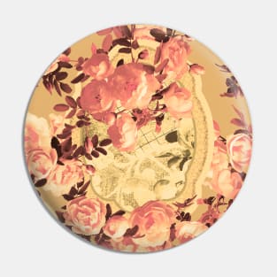 Old Rose Pattern Pin