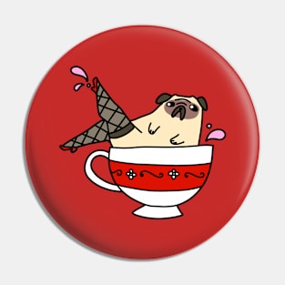 Fancy Legs Teacup Pug Pin