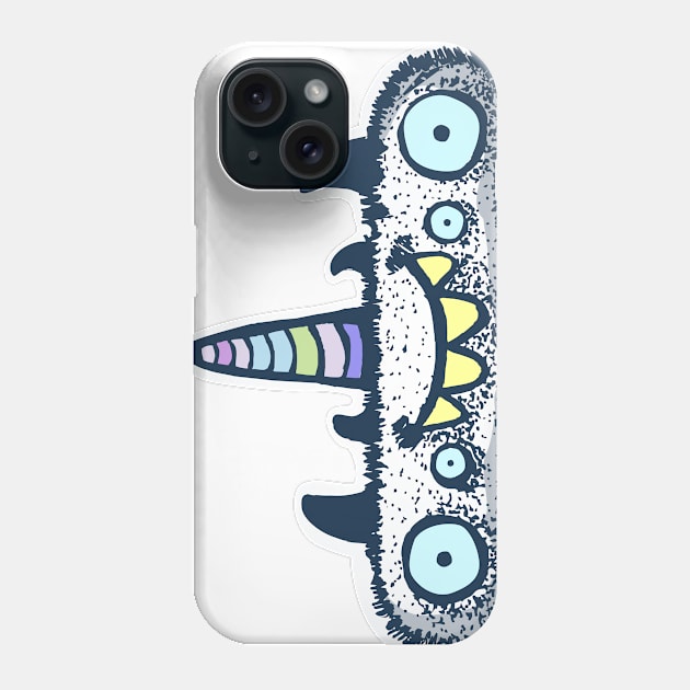 Unicorn fluffy monster Phone Case by Voxyterra