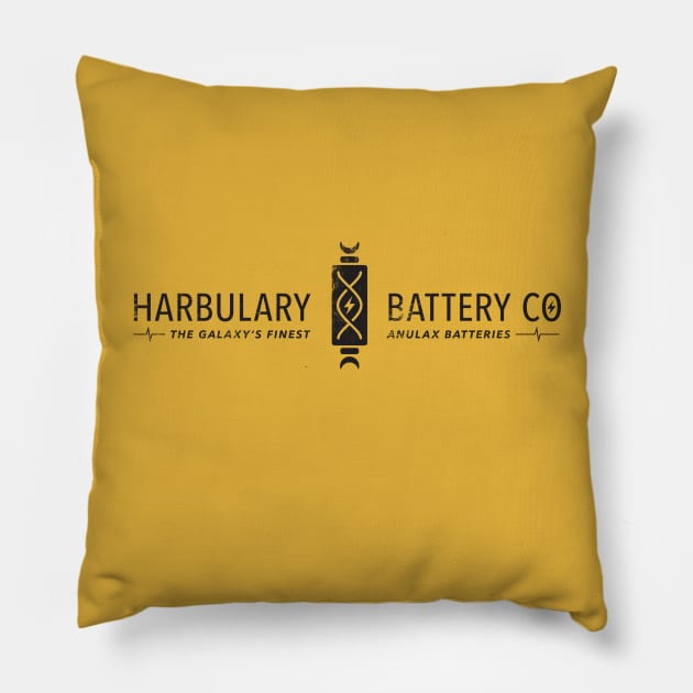 Harbulary Battery Co - Galaxy's Finest Anulax Batteries T-Shirt (Distressed) Pillow by Go Mouse Scouts