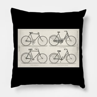 Antique Bicycles Pillow