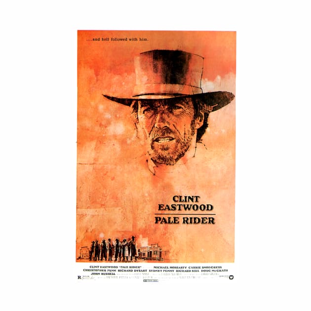 Classic Western Movie Poster - Pale Rider by Starbase79