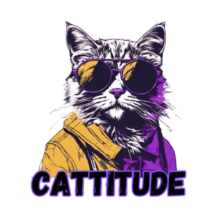 Cool Cat With A Cattitude T-Shirt