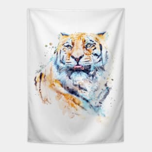 Siberian Tiger Upward Gaze Tapestry
