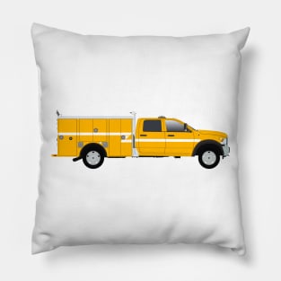 Yellow Quick Response Truck Pillow