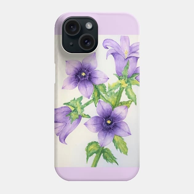 Bellflowers Phone Case by Tstafford