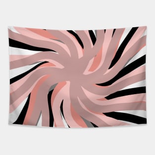 Geometric. vane. pink. white. black. colorful. abstract. Tapestry