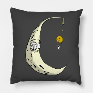 Trippy moon Pillow