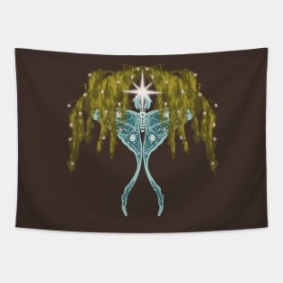 Moss Moth Under the Stars Tapestry