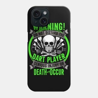 Crazy Do Not Disturb Dart Player Phone Case