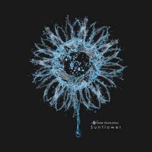 Water illustration "Sunflower" T-Shirt