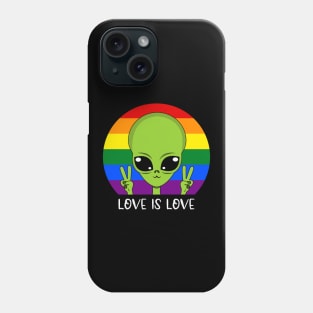 Alien LGBT flag, lgbt community, human. Phone Case