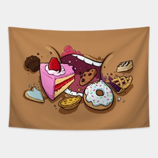 Bakery Glutton Facemask (medium skin) Tapestry