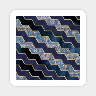 Moody blues geometric textures Magnet