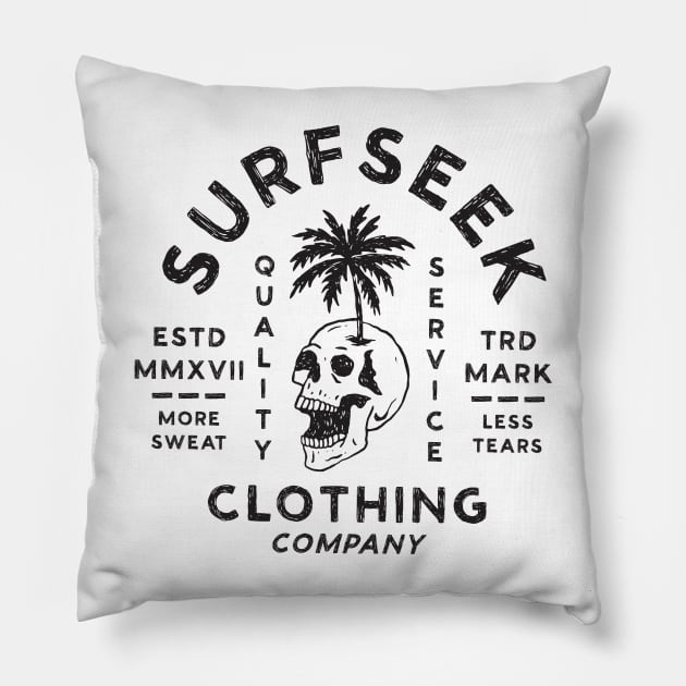 Surfseek clothing company Pillow by Megflags