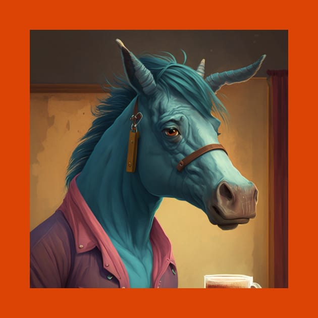 Bojack horseman 2d illustration by KOTYA