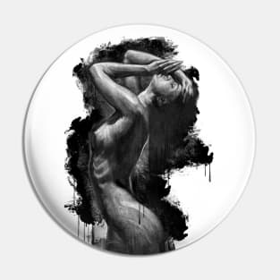Illustration of a naked girl. Pin