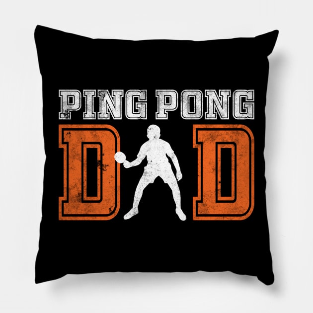 Ping Pong Dad Pillow by mazurprop