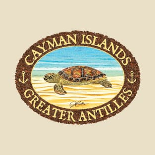 Cayman Islands, Sea Turtle Basking on the Beach T-Shirt