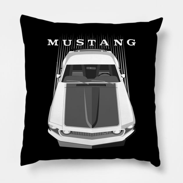 Mustang Boss 69 - White Pillow by V8social