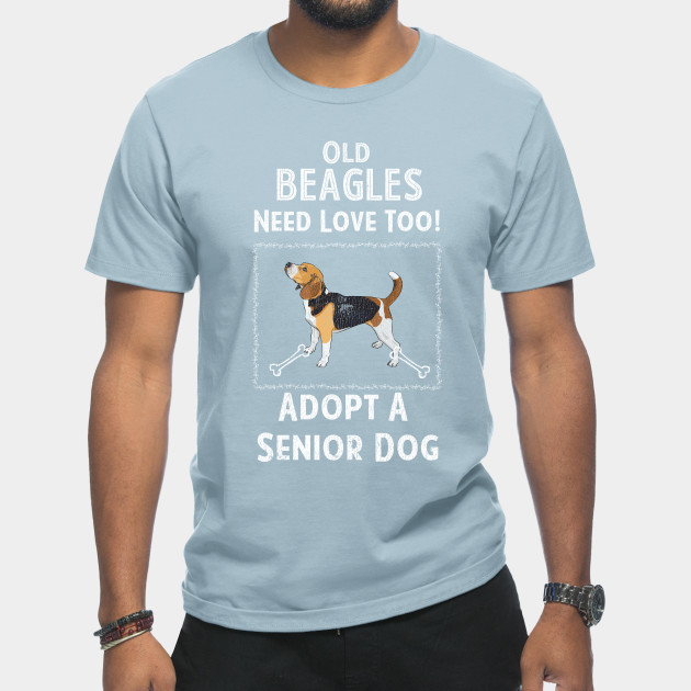 Disover Senior Dog Adoption T-Shirt for Beagle Dog Lovers - Beagle - T-Shirt