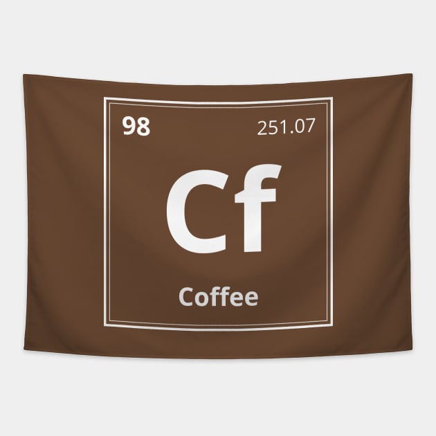 Coffee (Cf) - Element Californium of Periodic Table Tapestry by chemst