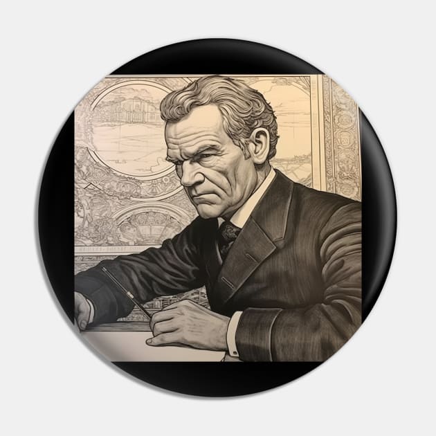 Andrew Johnson leader Pin by ComicsFactory