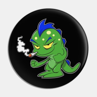 WEED LIZARD Pin