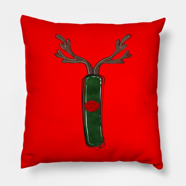 Letter I - Christmas Letter Pillow by Pop Cult Store