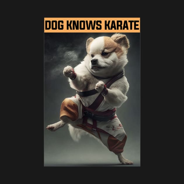 Dog Knows Karate Funny Dog by FogHaland86