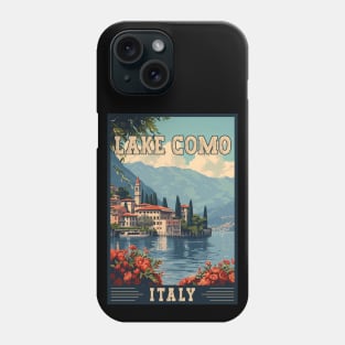 Lake Como In Italy Majestic View Travel Art Phone Case