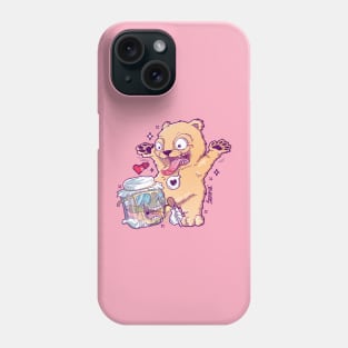 I love you beary much honey and bear pun Phone Case
