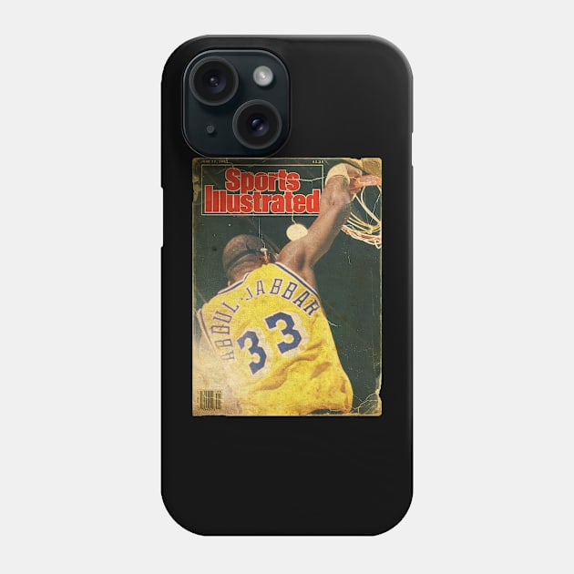 COVER SPORT - SPORT ILLUSTRATED - KAREEM ABDUL JABBAR Phone Case by FALORI