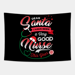 Santa Nurse Christmas Tapestry