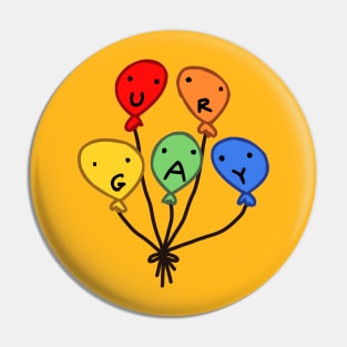 balloon friends "ur gay" Pin