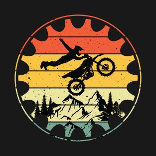 Vintage Mountain Biking Funny Retro Gear MTB Bicycle Rider T-Shirt