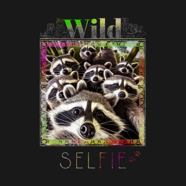 Raccoon Wild Wild Nature Funny Happy Humor Photo Selfie by Cubebox