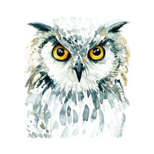 Watercolor Bubo Bubo Owl T-Shirt