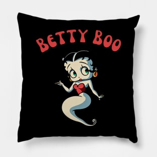 Betty Boo Ghost Halloween Retro Cartoon Pillow