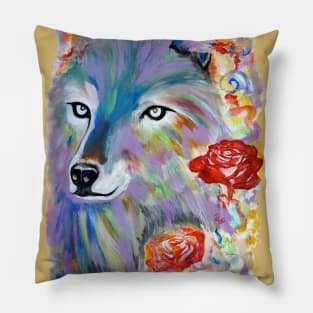 Fox and roses Pillow