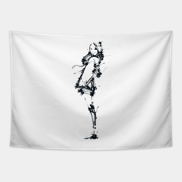 Cutie Pie Ink Tapestry by Dagui