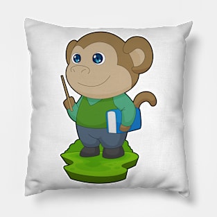 Monkey Teacher Book Pillow