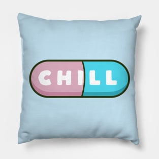 Cute and kawaii happy chill pills Pillow