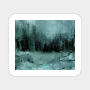 Abstract Oil Painting Eggshell Blue 12c5 Magnet