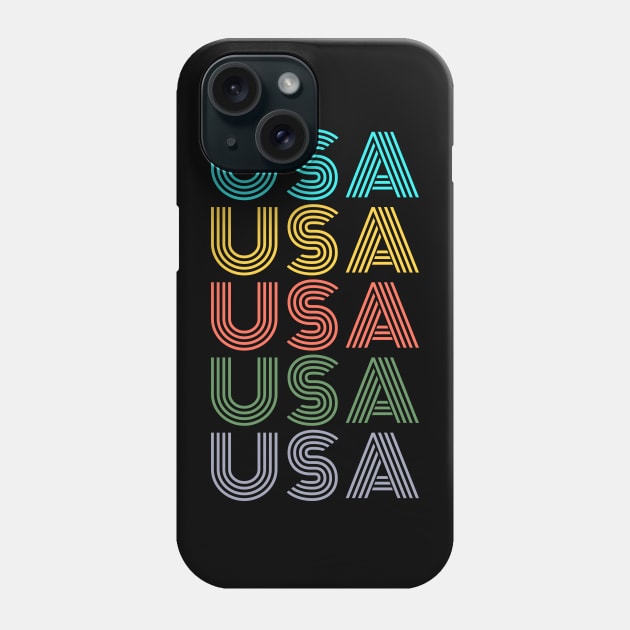 USA VINTAGE RETRO CLASSIC U.S.A INDEPENDENCE DAY 4TH JULY Phone Case by CoolFactorMerch