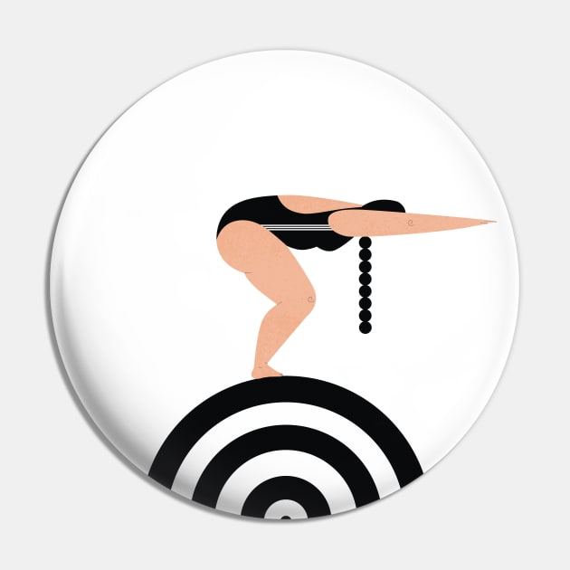 Focus and Go Pin by damppstudio