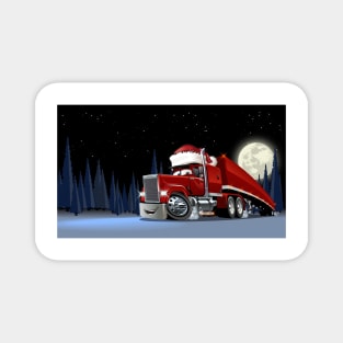 Cartoon christmas truck Magnet